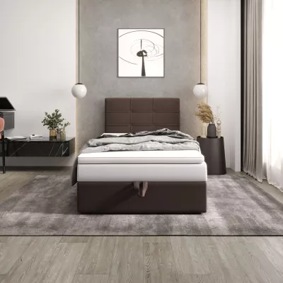 Čalouněná postel 100x200 DELILAH COMFORT 3 - tmavě hnědá