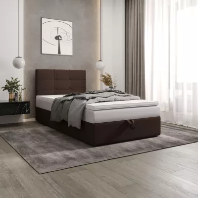 Čalouněná postel 100x200 DELILAH COMFORT 3 - tmavě hnědá