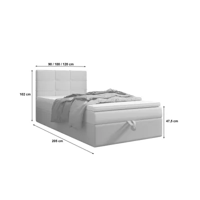 Čalouněná postel 120x200 DELILAH COMFORT 3 - mátová