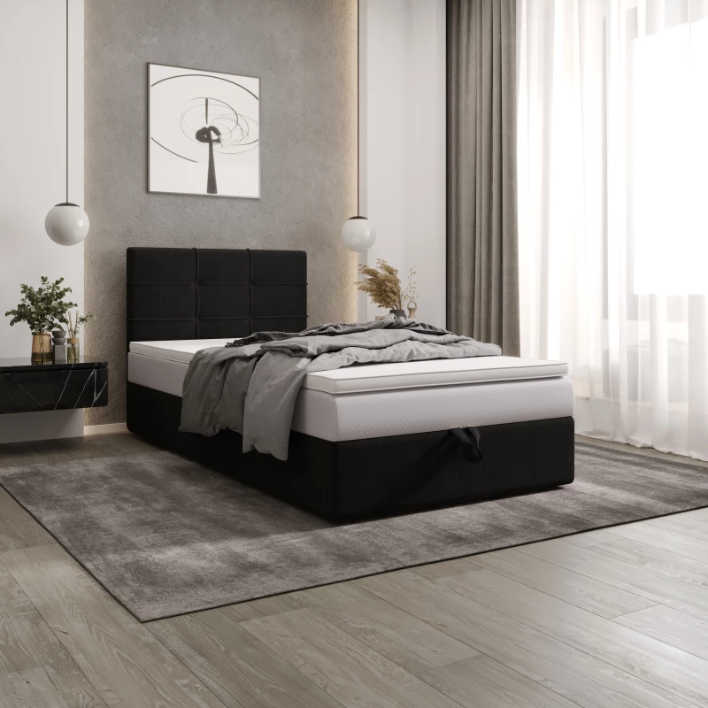Čalouněná postel 120x200 DELILAH COMFORT 3 - černá