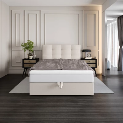 Čalouněná postel 90x200 DELILAH COMFORT 4 - béžová