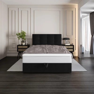 Čalouněná postel 90x200 DELILAH COMFORT 4 - černá