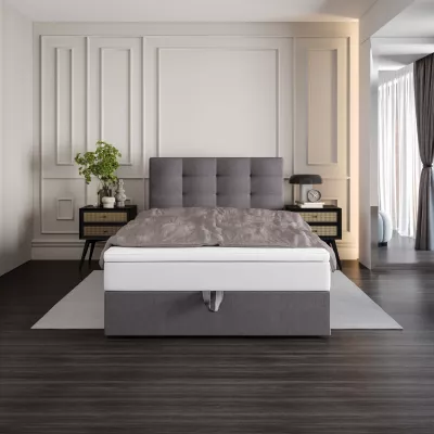 Čalouněná postel 90x200 DELILAH COMFORT 4 - šedá