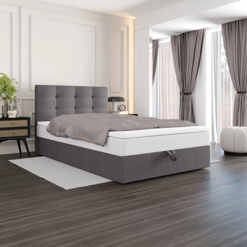 Čalouněná postel 90x200 DELILAH COMFORT 4 - šedá