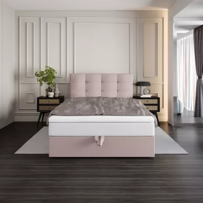 Čalouněná postel 100x200 DELILAH COMFORT 4 - růžová