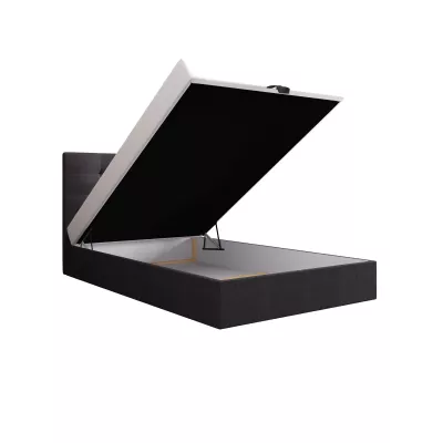 Čalouněná postel 100x200 DELILAH COMFORT 4 - tmavě šedá