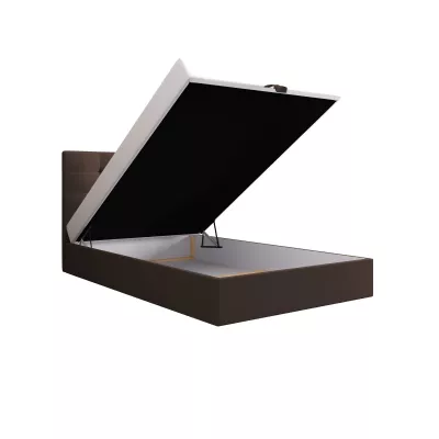 Čalouněná postel 100x200 DELILAH COMFORT 4 - tmavě hnědá