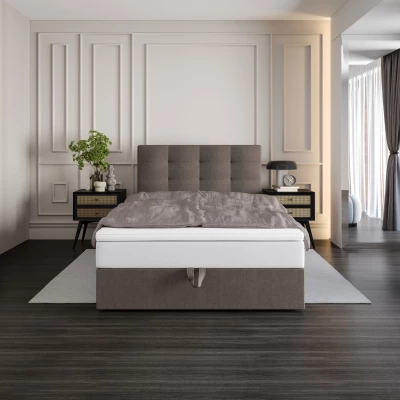 Čalouněná postel 120x200 DELILAH COMFORT 4 - hnědá