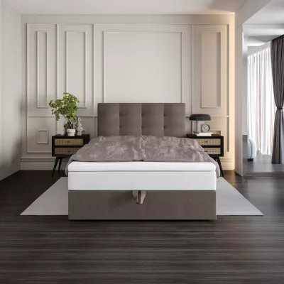 Čalouněná postel 120x200 DELILAH COMFORT 4 - hnědá