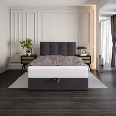 Čalouněná postel 120x200 DELILAH COMFORT 4 - tmavě šedá