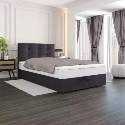 Čalouněná postel 120x200 DELILAH COMFORT 4 - tmavě šedá