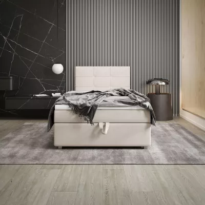 Jednolůžková postel 90x200 STIG 7 s úložným prostorem - béžová