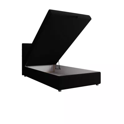Jednolůžková postel 100x200 STIG 7 s úložným prostorem - černá