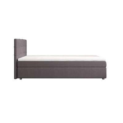 Jednolůžková postel 90x200 STIG COMFORT 7 s úložným prostorem - šedá