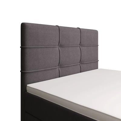 Jednolůžková postel 90x200 STIG COMFORT 7 s úložným prostorem - šedá