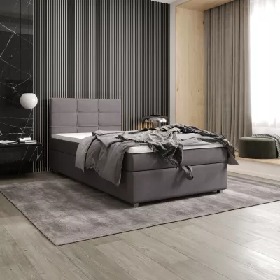 Jednolůžková postel 90x200 STIG COMFORT 7 s úložným prostorem - šedá