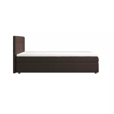Jednolůžková postel 100x200 STIG COMFORT 7 s úložným prostorem - hnědá