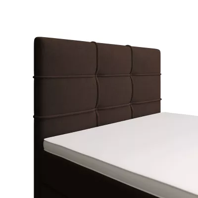 Jednolůžková postel 100x200 STIG COMFORT 7 s úložným prostorem - hnědá