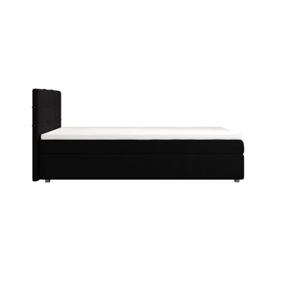 Jednolůžková postel 100x200 STIG COMFORT 7 s úložným prostorem - černá