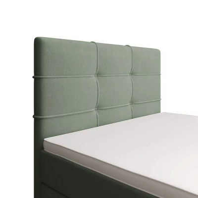 Jednolůžková postel 100x200 STIG COMFORT 7 s úložným prostorem - mátová