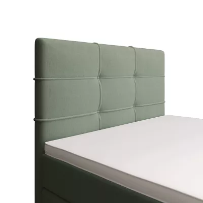 Jednolůžková postel 100x200 STIG COMFORT 7 s úložným prostorem - mátová