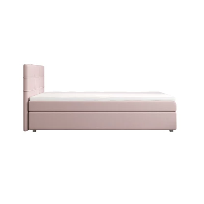 Jednolůžková postel 100x200 STIG COMFORT 7 s úložným prostorem - růžová