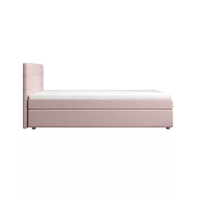 Jednolůžková postel 100x200 STIG COMFORT 7 s úložným prostorem - růžová