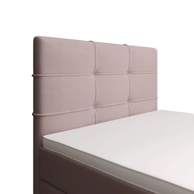 Jednolůžková postel 100x200 STIG COMFORT 7 s úložným prostorem - růžová