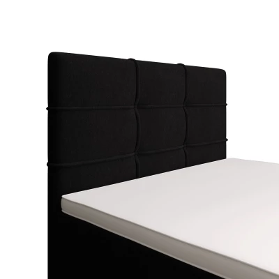 Jednolůžková postel 120x200 STIG COMFORT 7 s úložným prostorem - černá