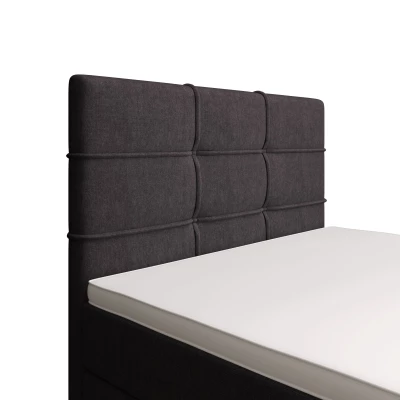 Jednolůžková postel 120x200 STIG COMFORT 7 s úložným prostorem - tmavě šedá
