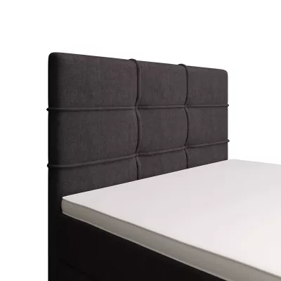 Jednolůžková postel 120x200 STIG COMFORT 7 s úložným prostorem - tmavě šedá