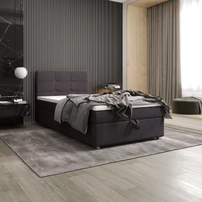 Jednolůžková postel 120x200 STIG COMFORT 7 s úložným prostorem - tmavě šedá