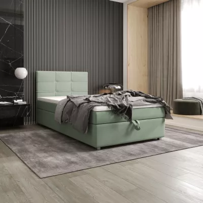 Jednolůžková postel 120x200 STIG COMFORT 7 s úložným prostorem - mátová