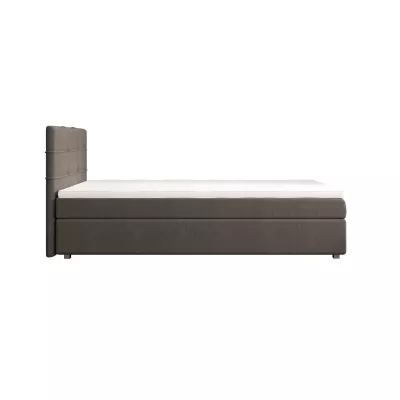 Jednolůžková postel 120x200 STIG COMFORT 7 s úložným prostorem - světle hnědá