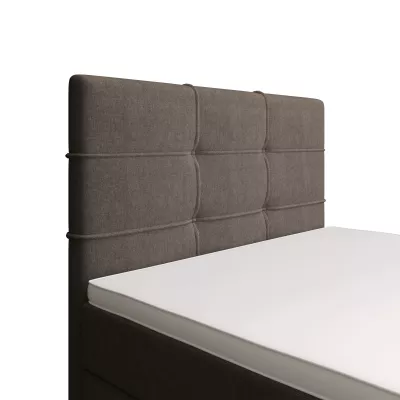 Jednolůžková postel 120x200 STIG COMFORT 7 s úložným prostorem - světle hnědá
