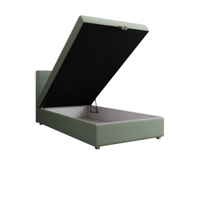 Jednolůžková postel 120x200 STIG 8 s úložným prostorem - mátová