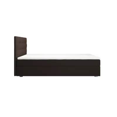 Jednolůžková postel 90x200 STIG COMFORT 8 s úložným prostorem - hnědá