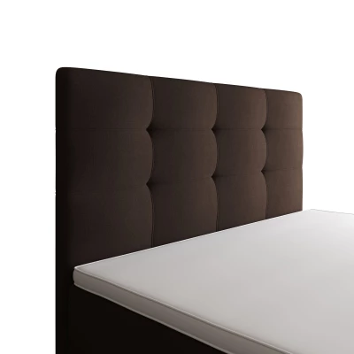 Jednolůžková postel 90x200 STIG COMFORT 8 s úložným prostorem - hnědá