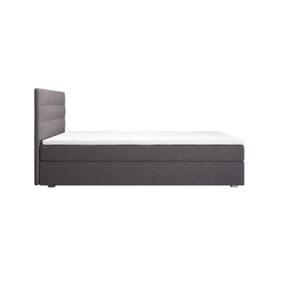 Jednolůžková postel 90x200 STIG COMFORT 8 s úložným prostorem - šedá