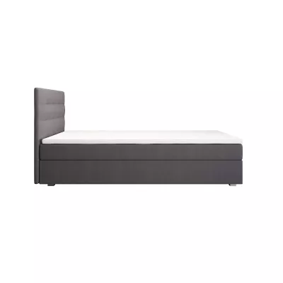 Jednolůžková postel 90x200 STIG COMFORT 8 s úložným prostorem - šedá