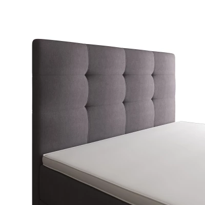 Jednolůžková postel 90x200 STIG COMFORT 8 s úložným prostorem - šedá