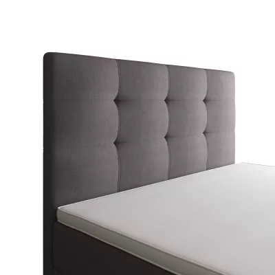 Jednolůžková postel 90x200 STIG COMFORT 8 s úložným prostorem - šedá