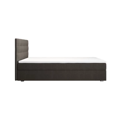 Jednolůžková postel 90x200 STIG COMFORT 8 s úložným prostorem - světle hnědá