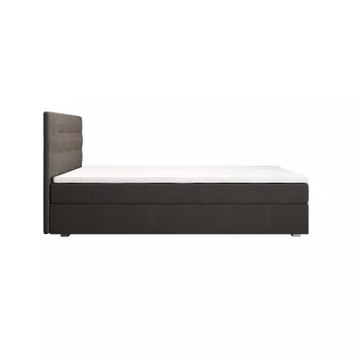 Jednolůžková postel 90x200 STIG COMFORT 8 s úložným prostorem - světle hnědá