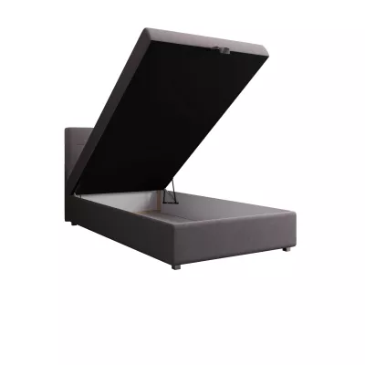 Jednolůžková postel 100x200 STIG COMFORT 8 s úložným prostorem - šedá