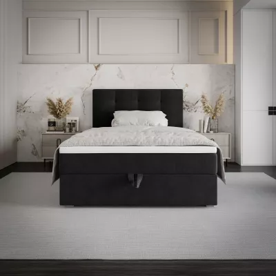 Jednolůžková postel 100x200 STIG COMFORT 8 s úložným prostorem - černá
