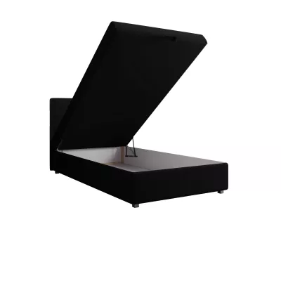 Jednolůžková postel 100x200 STIG COMFORT 8 s úložným prostorem - černá