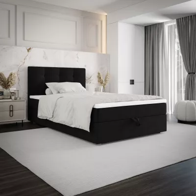 Jednolůžková postel 100x200 STIG COMFORT 8 s úložným prostorem - černá