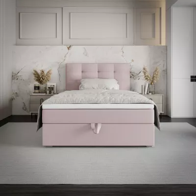 Jednolůžková postel 100x200 STIG COMFORT 8 s úložným prostorem - růžová