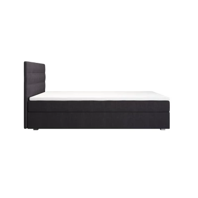 Jednolůžková postel 120x200 STIG COMFORT 8 s úložným prostorem - tmavě šedá